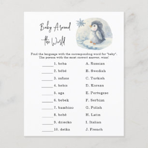 Penguin-värld runt-vilt i Baby
