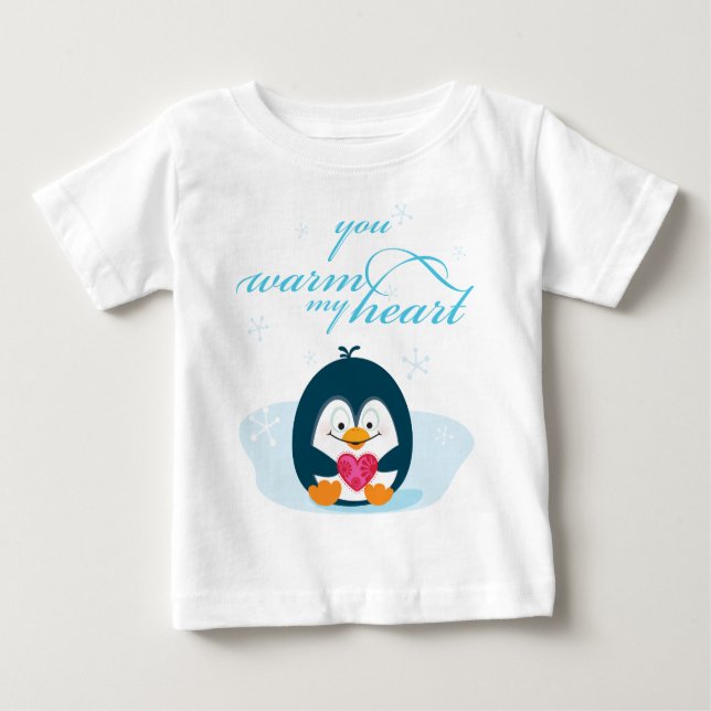 PENGUIN "värm mitt hjärta" Tee (Framsida)
