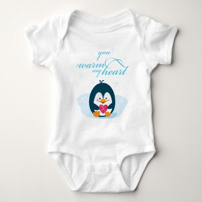 PENGUIN "värm mitt hjärta" Tee Shirt (Framsida)