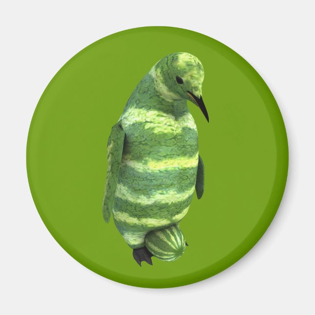 Penguin, vattenmelondagen magnet (Framsidan)