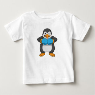 Penguin vid Boxing med Boxing handskar T Shirt