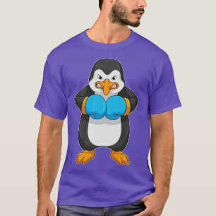 Penguin vid Boxing med Boxing handskar T Shirt