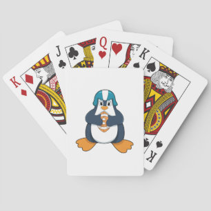 Penguin vid fotbollssportar casinokort