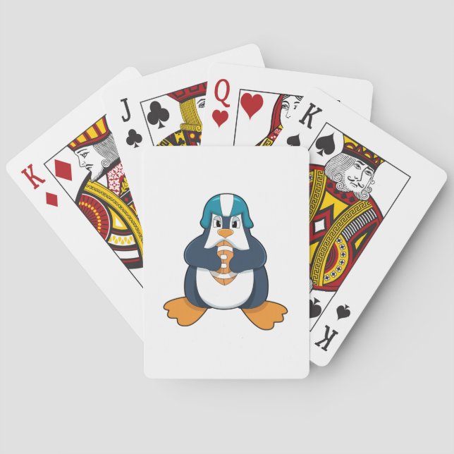 Penguin vid fotbollssportar casinokort (Baksidan)