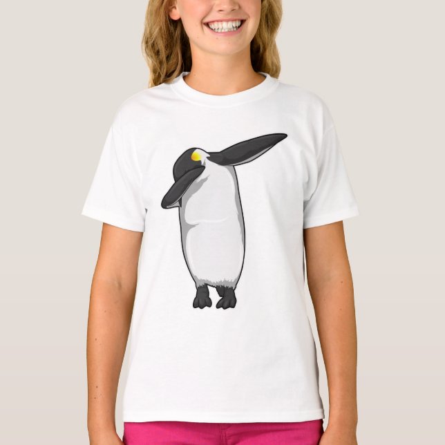 Penguin vid Hip hop Dance Dab T Shirt (Framsida)