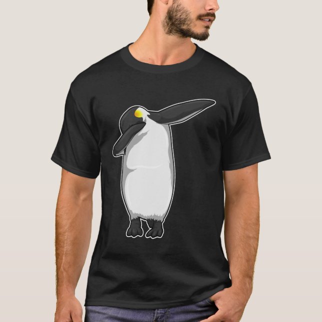 Penguin vid Hip hop Dance Dab T Shirt (Framsida)