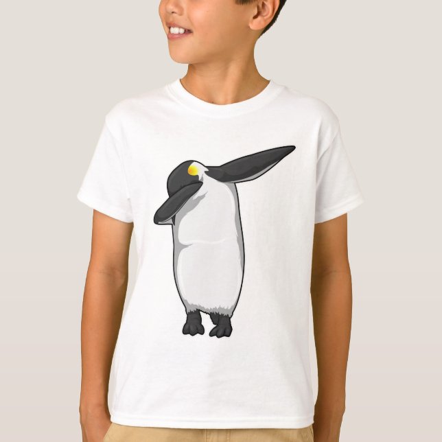 Penguin vid Hip hop Dance Dab T Shirt (Framsida)
