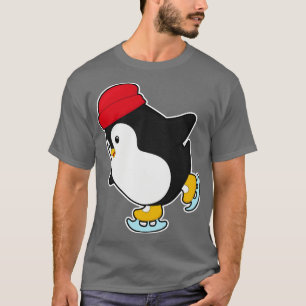 Penguin vid isfiske med Hat T Shirt