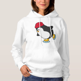 Penguin vid isfiske med Hat T Shirt