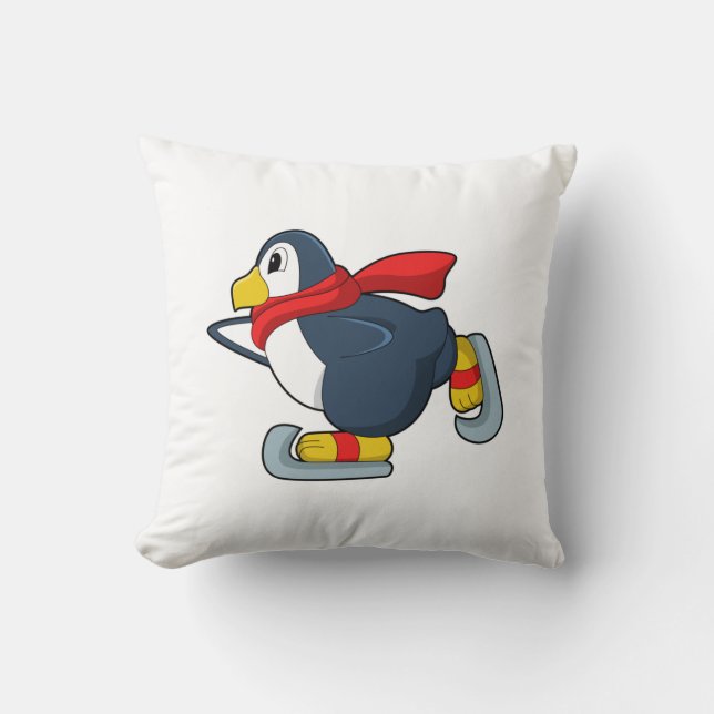 Penguin vid isfiske med isskal.PNG Kudde (Framsida)