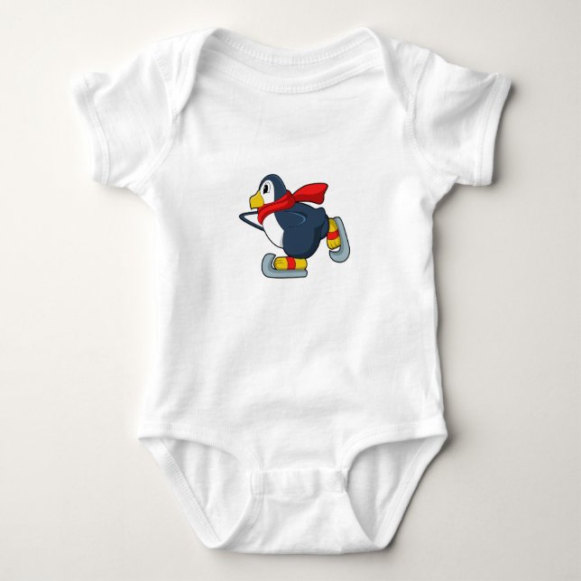 Penguin vid isfiske med isskal.PNG T Shirt (Framsida)
