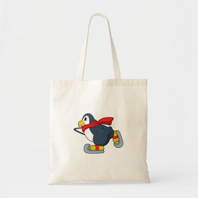 Penguin vid isfiske med isskal.PNG Tygkasse (Framsidan)