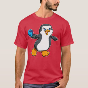 Penguin vid sport med handboll t shirt