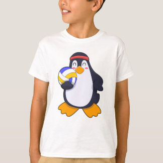 Penguin vid Volleyball Sports T Shirt