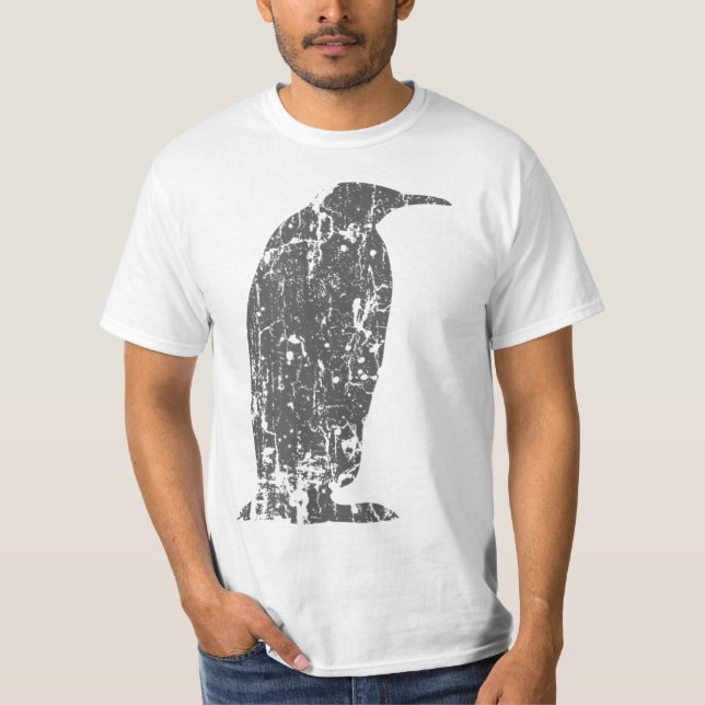 Penguin-Vintage - Penguin-utskrift T Shirt (Framsida)
