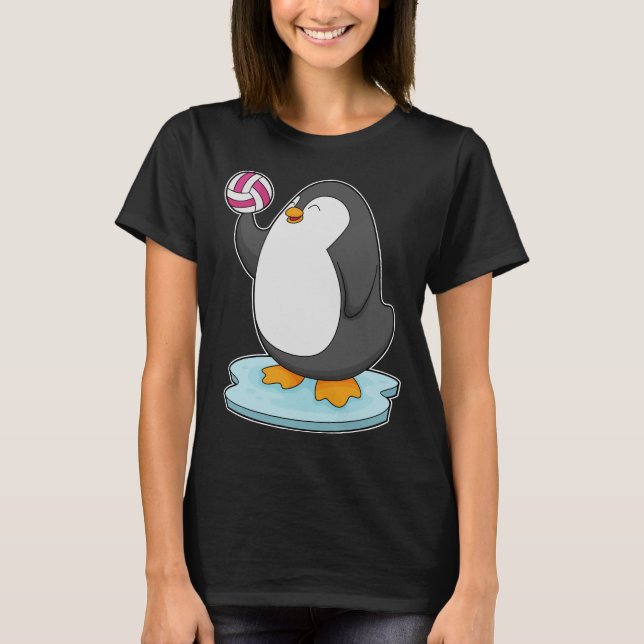 Penguin Volleyball-spelare Volleyball T Shirt (Framsida)