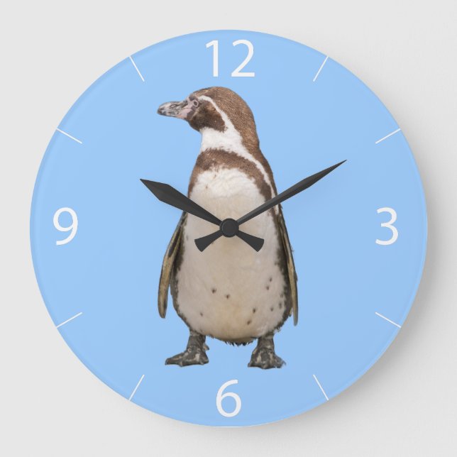 Penguin Wall Clock Stor Klocka (Framsida)