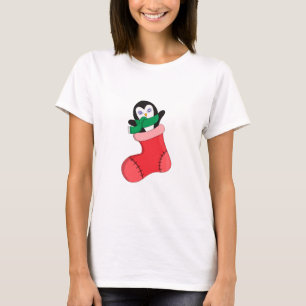 Penguin Warming Upp till Kallet T Shirt