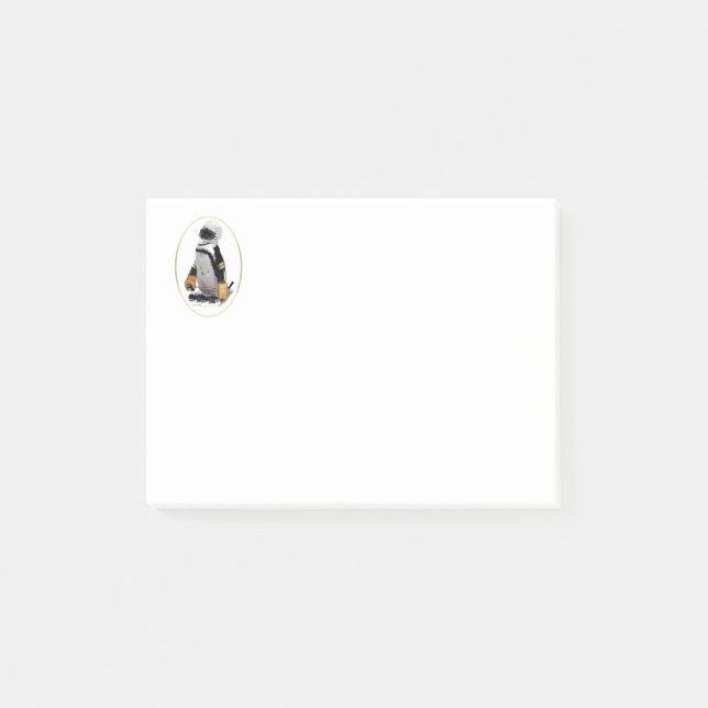 Penguin Wearing Hockey Gear Post-it Block (Framsida)