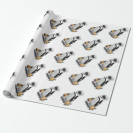 Penguin Wearing Hockey Gear Presentpapper