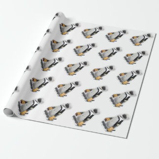 Penguin Wearing Hockey Gear Presentpapper