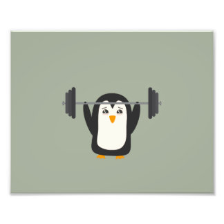 Penguin Weightlift Fototryck