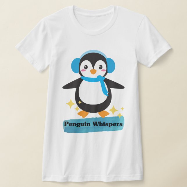 Penguin Whispers T Shirt (Laydown)