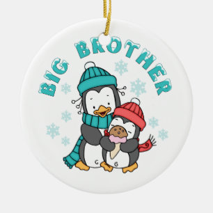 Penguin Winter Big Brother Julgransprydnad Keramik