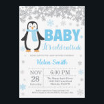Penguin Winter Blue Boy Babyskor Snöflammor Inbjudningar<br><div class="desc">Penguin Winter Blue Boy Baby Shower Snowflake Inbjudan. Baby sitt kall utanför inbjudan till babyskor. Blå snöflingan. Pojken eller Flickbabyskans inbjudan. Winter Helgdag Baby Shower Inbjudan. Vit bakgrund.
Om du vill göra ytterligare anpassningar klickar du på knappen Anpassa och användor verktygen som är utformat för att ändra mallen.</div>
