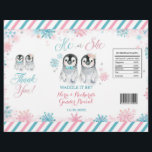 Penguin Winter Gender Reveal Chip Bag Wrapper Reklamblad<br><div class="desc">Penguin Winter Gender Reveal Chip Bag-mall</div>