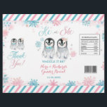 Penguin Winter Gender Reveal Chip Bag Wrapper Reklamblad<br><div class="desc">Penguin Winter Gender Reveal Chip Bag-mall</div>