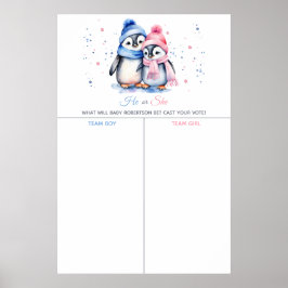 Penguin Winter-Genderna avslöjar ditt röstspel Poster