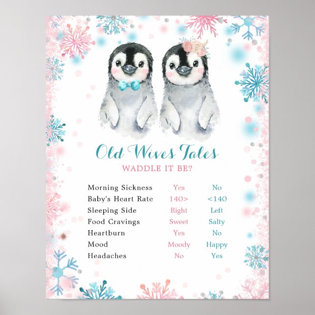 Penguin Winter-Genderna avslöjar gamla fruar-tales Poster (Framsidan)