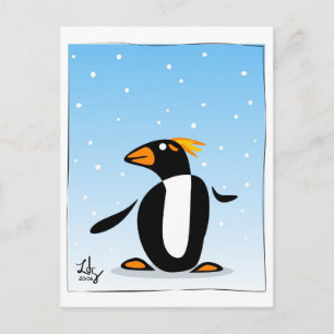 Penguin Winter-vykort Vykort