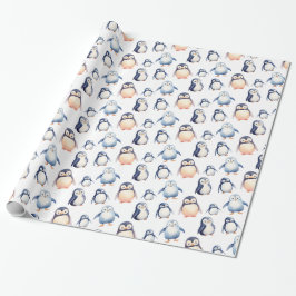 Penguin Winter Wonderland-themed Wrapping Papper Presentpapper