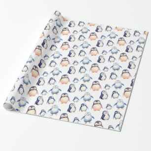 Penguin Winter Wonderland-themed Wrapping Papper Presentpapper