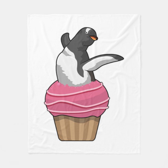 Penguin with Muffin Fleecefilt (Framsidan)