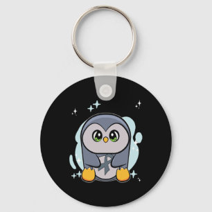 Penguin World Dyslexia Awareness Nyckelring