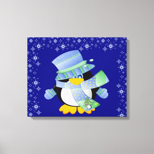 Penguin Wrapped Canvas (Framsida)