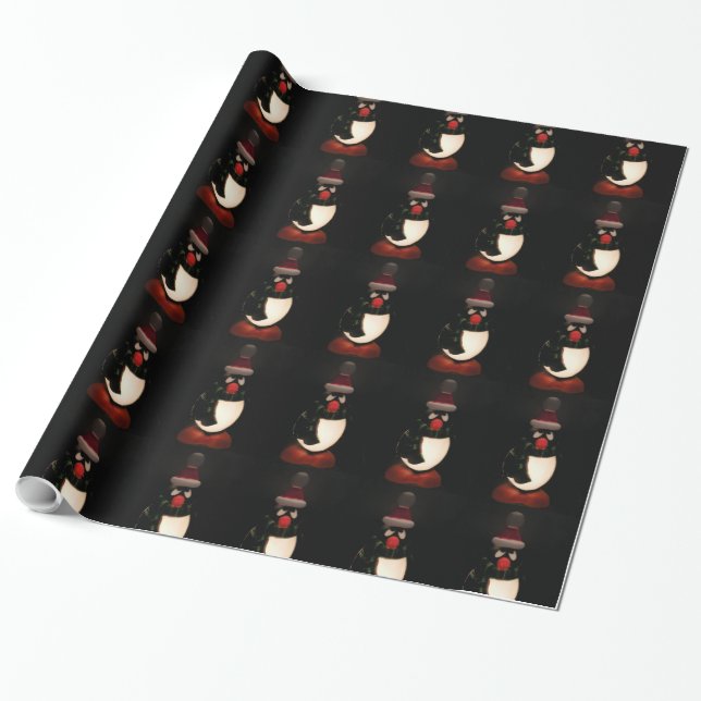 Penguin Wrapping Papper Presentpapper (Utrullad)
