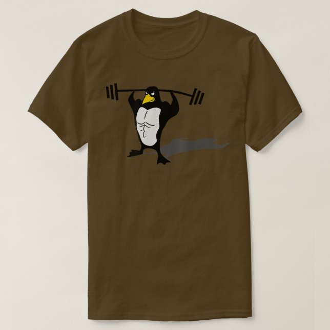    PenguinBodybuilding Workout Diet, Pumping Järn  T Shirt (Design framsida)