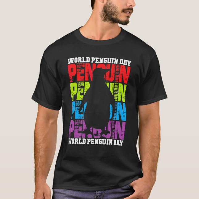 Penguindagen i internationell 1 t shirt (Framsida)