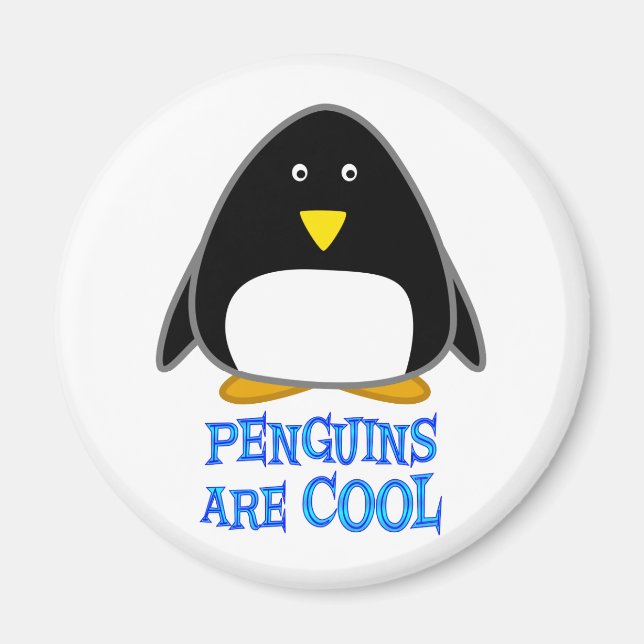 Penguiner är Coola Magnet (Framsidan)