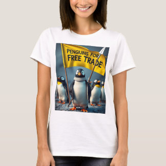 Penguiner för frihandel t shirt