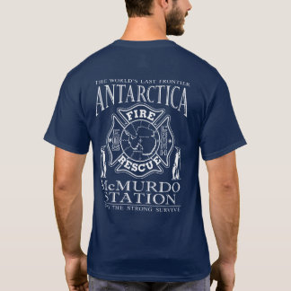 Penguiner från Antarktis McMurdo Station Fire & Rä T Shirt