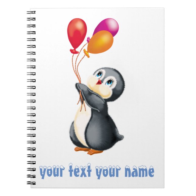 Penguiner i Antarctica Anteckningsbok (Framsidan)