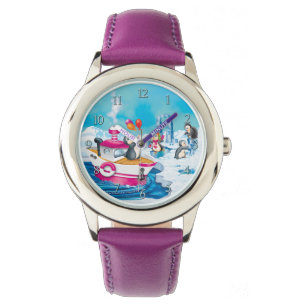 Penguiner i Antarctica Armbandsur