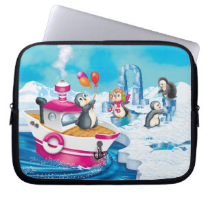 Penguiner i Antarctica Laptop Fodral