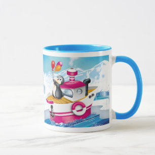 Penguiner i Antarctica Mugg