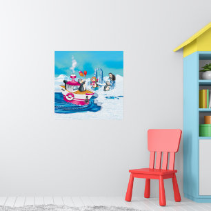Penguiner i Antarctica Poster